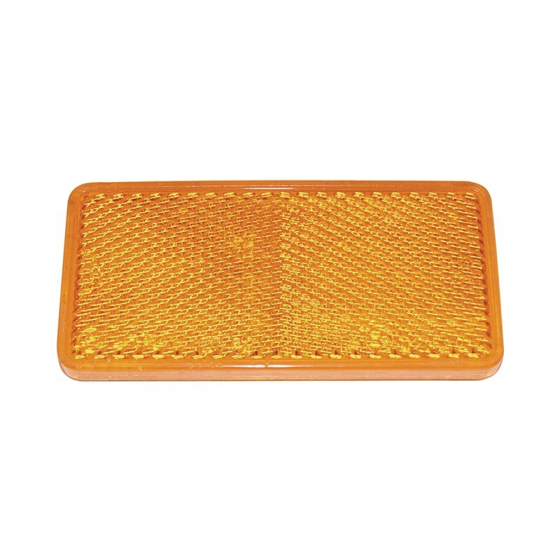 CATADIOPTRE RECTANGULAIRE 69X31,5 ADHESIF ORANGE (BOX DE 2)