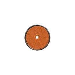 CATADIOPTRE ROND ORANGE 60MM PERCE BLISTER DE 2
