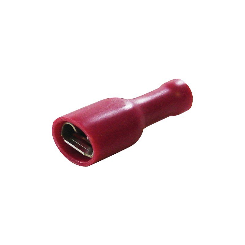 COSSE PLATE FEMEL ISOLEES ROUGE   (BOX DE 15)