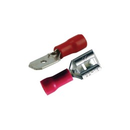 COSSE PLATE MALE FEMELLE ROUGE ASSORTIE 2,8MM BLISTER DE 20