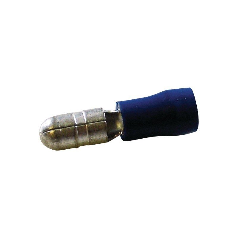 COSSE RONDE MALE BLEU 4MM BLISTER DE 20