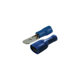 COSSES PLATES M/F ISOLEES  BLEU   (BOX DE 20)