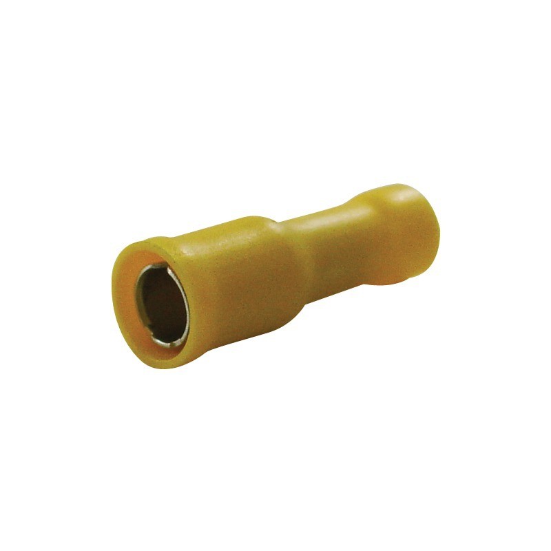 COSSE RONDE FEMELLE JAUNE 5MM BLISTER DE 14