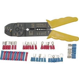 PINCE A SERTIR AVEC ASSORTIMENT DE 48 COSSES ISOLEES BLIESTER