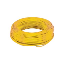 FIL MONOCONDUCTEUR JAUNE 1,5mm² BLISTER DE 10M