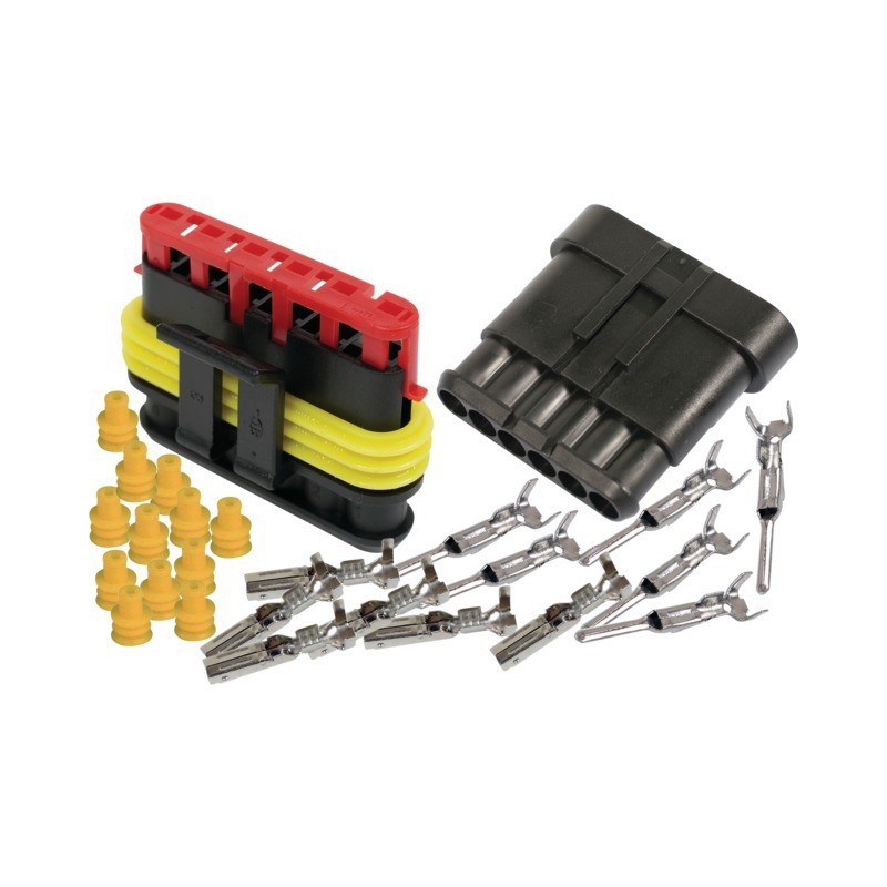 CONNECTEUR MALE FEMELLE 6 VOIES AMP SUPERSEAL 1,5 MM BLISTER