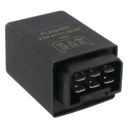 CENTRALE CLIGNOTANTE 12V 6 POLES DIN FLASHER BLISTER