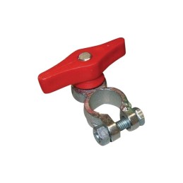 COSSE BATTERIE + ROUGE M8 LAITON AVEC ECROU PAPILLON BLISTER