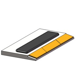 AILERON A SOUDER 120X80X12 DROIT RECHARGE CAR RB.