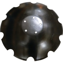 DISQUE CRENELE FOND PLAT Ø610X5 5 TROUS TYPE AGRISEM AGRIPOWER