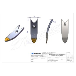 BEC DE DECHAUMAGE 260X80X18 CARB Kockerling 5 506065