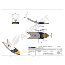 BEC DE DECHAUMAGE 260X80X18 CARB Kockerling 5 506065 rechar