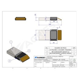 BEC A SOUDER 160X70X20 RECHARG CARB