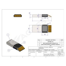 BEC A SOUDER 160X60X20 RECHARG CARB