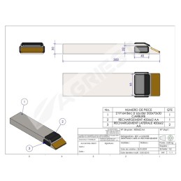 BEC A SOUDER 300X70X30 RECHARG CARB