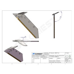 SOC ADAPTABLE KUHN 16" CARB GAUCHE 580887 AV AILERON