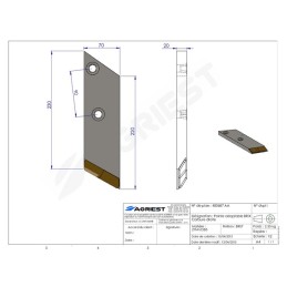 POINTE ADAPTABLE BRIX CARBURE 415256/57 DROIT TE