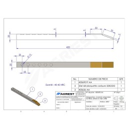 CARRELET ADAPTABLE ACTISOL 25X25 LG 420 CARBU URE