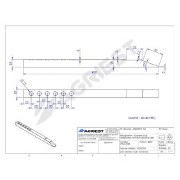 CARRELET ADAPTABLE ACTISOL 25X25 LG 420 CARBU URE
