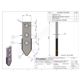 LAME SOUS-SOLEUSE ADPATABLE ACTISOL 235X60X15 5 CARB