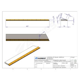 MISE A SOUDER CONTRESEP450X70X14 BISEAUTE D C CARB