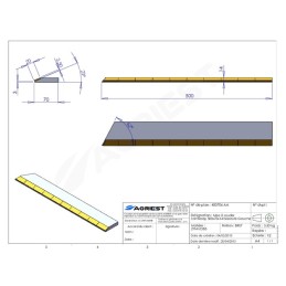 MISE A SOUDER CONTRESEP500X70X14 BISEAUTE G C CARB