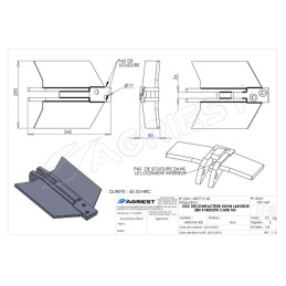SOC DECOMPACTEUR ADAPT KUHN LG 280mm K1800290 0 CARB.
