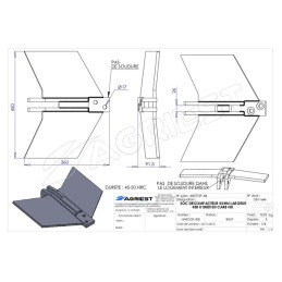 SOC DECOMPACTEUR ADAPT KUHN LG 450mm K1800130 0 CARB.