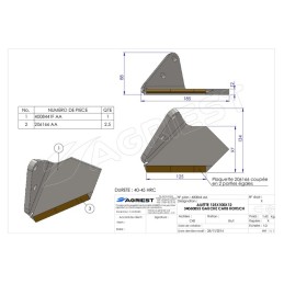AILETTE ADAPTABLE HORSCH 125X100X12  34060855 CH