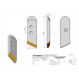 POINTE ADAPTABLE RABE CARBURE DROITE