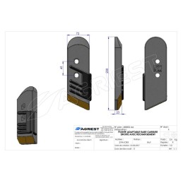 POINTE ADAPTABLE RABE CARBURE DROITE RECHARGE E