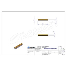MISE A SOUDER HERSE 90X12X17