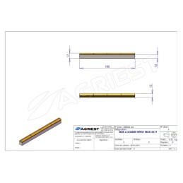 MISE A SOUDER HERSE 180X12X17