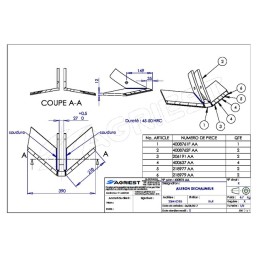 AILERON DECHAUMAGE ADAPTABLE Kockerling 50602 25 380mm CARB