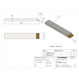 BEC A SOUDER 370X60X25 CARB