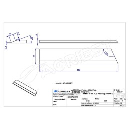 AILERON A SOUDER 360X70X14 D AGRISEM