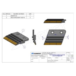 BORD D'ATTAQUE AGRISEM GAUCHE  CARB AVEC RECH HARGEMENT