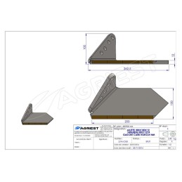 AILETTE ADAPTABLE HORSCH NM 200X100X12  00311 1274/34060856 GAUCHE CARB