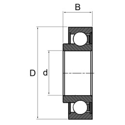 ROULEMENT A BILLES 204XAGR SNR