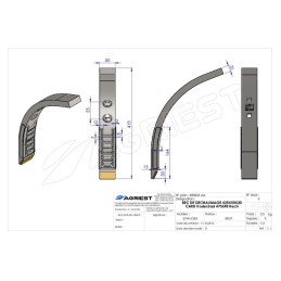 BEC DE DECHAUMAGE 425X50X20 CARB Vaderstad 47 73698 rech