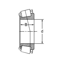 CONE POUR ROULMENT A ROULEAUX CONIQUE JL69349