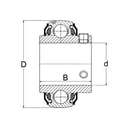 ROULEMENT DE PALIER "INSERT" EX210AGR NTN-SNR
