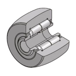 ROULEMENT A GALETS 20X47X25 NUTR204X/3AS NTN