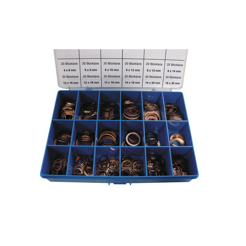 JOINTS CUIVRES ASSORTIMENT COFFRET DE 540 PIECES