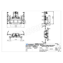 GRIFFE BALL HYDRAU 8 DTS JCB Q-FIT FLEX+COUPL LE+LIMITEUR