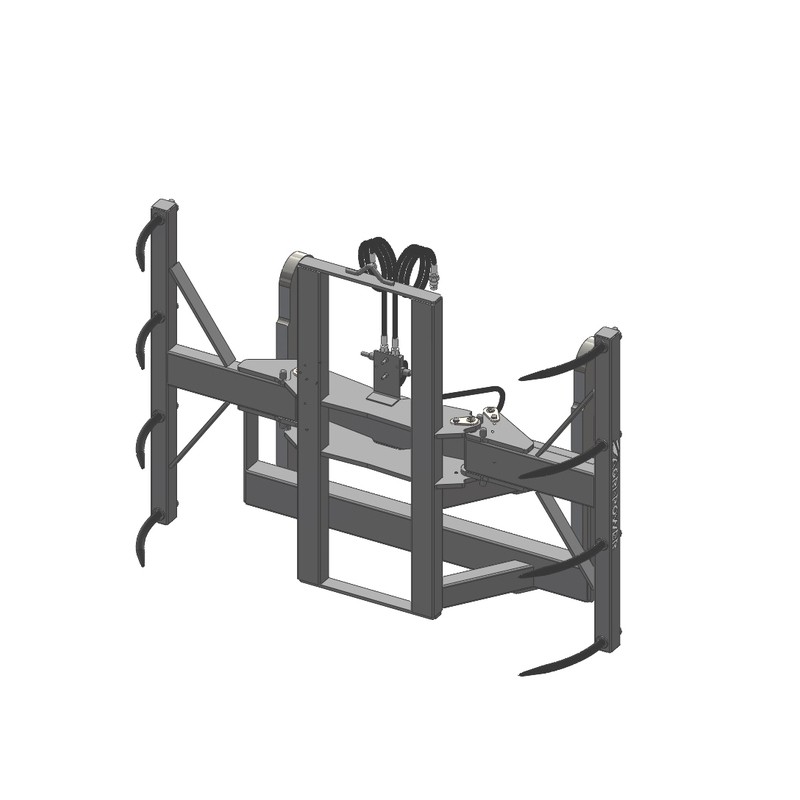 GRIFFE BALL HYDRAU 8 DTS JCB Q-FIT REGLABLE F FLEX+COUPLE+LIMITEUR