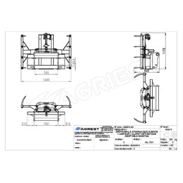 GRIFFE BALL HYDRAU 8 DTS MANITOU FLEX+COUPLE+ +LIMIT+CLAPET