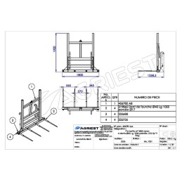 PIC BOTTE AP 1800 4 DENTS Ø45 LG 1055 PERCEE JCB Q FIT RENF.