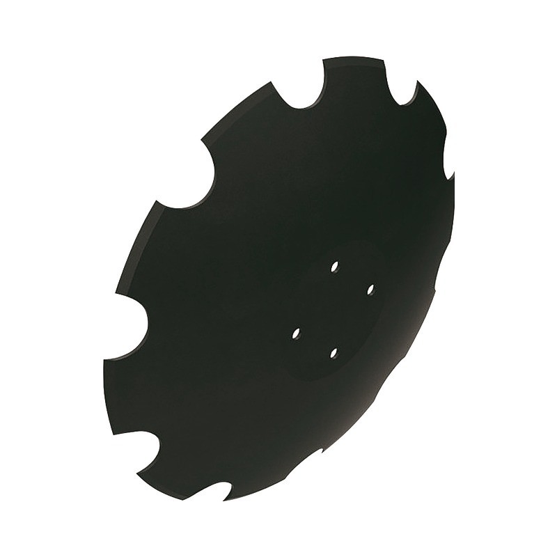 DISQUE CRENELE Ø510X4 4 TROUS TYPE POTTINGER SANS TROU CENTRAL AGRIPOWER