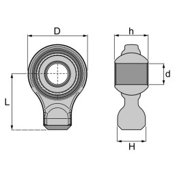 ROTULE RONDE A SOUDER 40 MM
